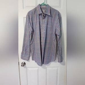 Peter Millar Seaside Finish men's button down, size xl